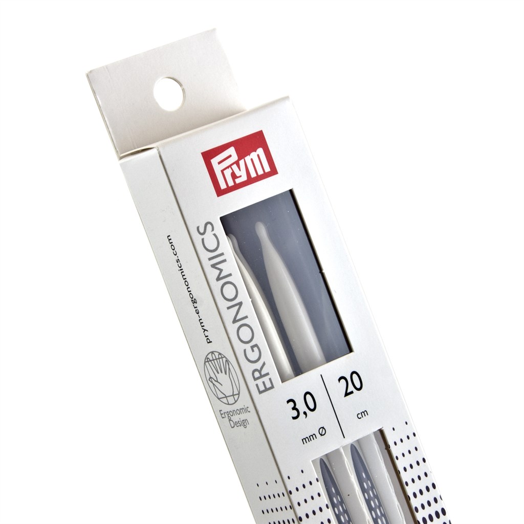 Prym double-point Ergonomisches NSP 3-8 mm 20 cm Nadelspiel Strumpfstricknadel