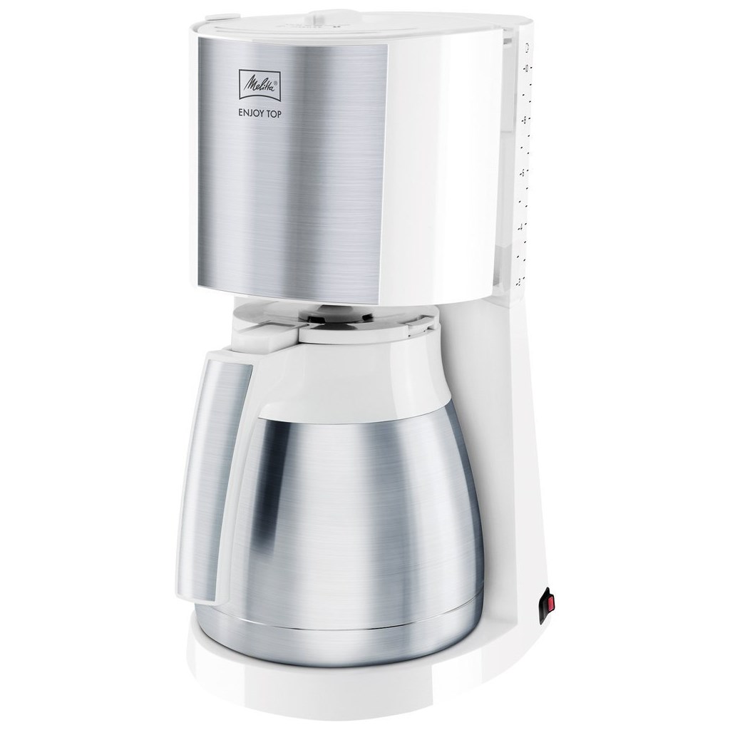 Melitta 1017-07 Enjoy Therm Kaffeefiltermaschine weiß/Edelstahl Tropfstopp-1