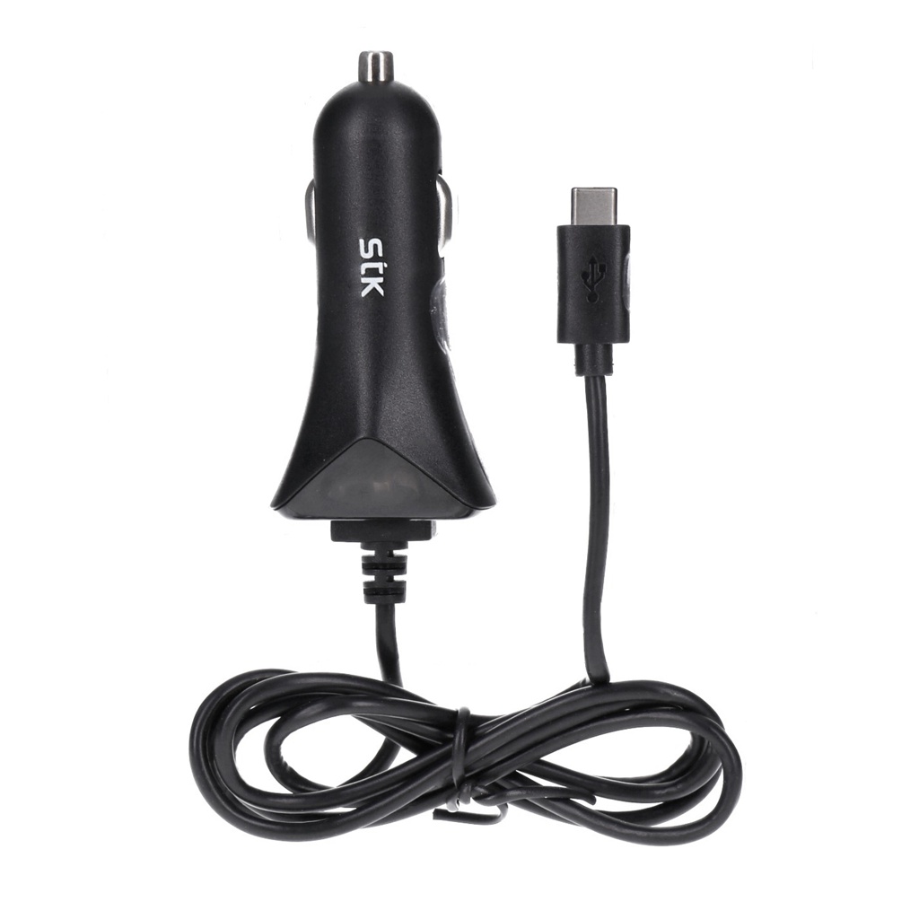 STK KFZ-Ladegerät USB-C Anschluß 5V 2,4A 1m schwarz-1