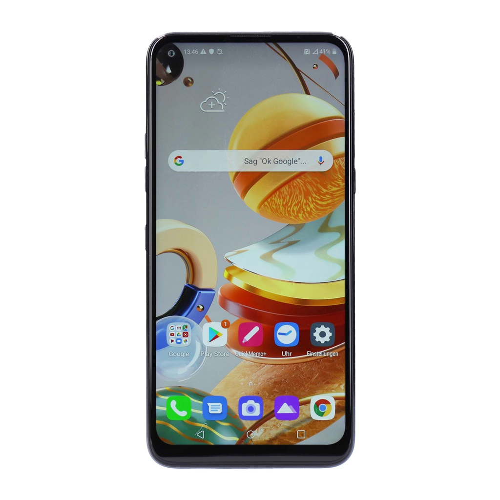 LG K61 Q630EAW Dual-SIM 128GB Titan Android Smartphone Guter Zustand-2