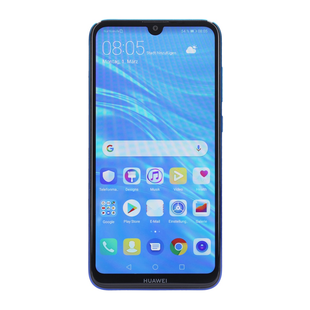 Huawei Y7 2019 Dual-SIM 32GB Aurora Blue Android Smartphone sehr gut-2
