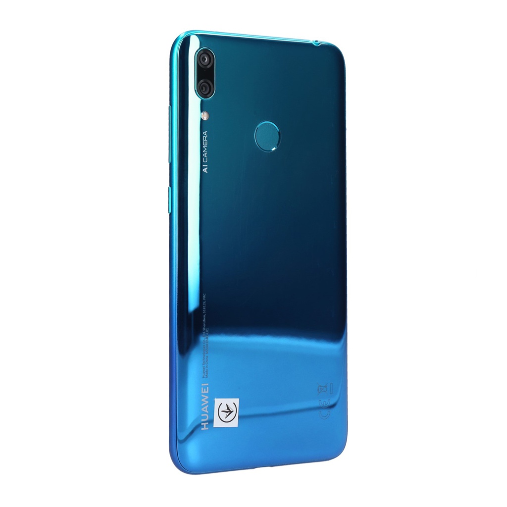Huawei Y7 2019 Dual-SIM 32GB Aurora Blue Android Smartphone sehr gut-3