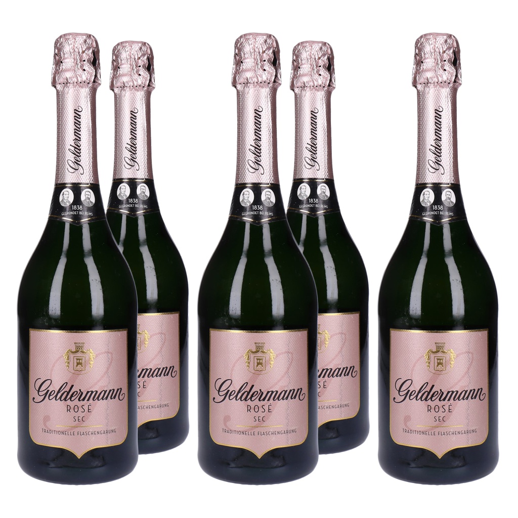 Geldermann Sekt Rosé 5 x 0,75 L in traditioneller Flaschengärung-1