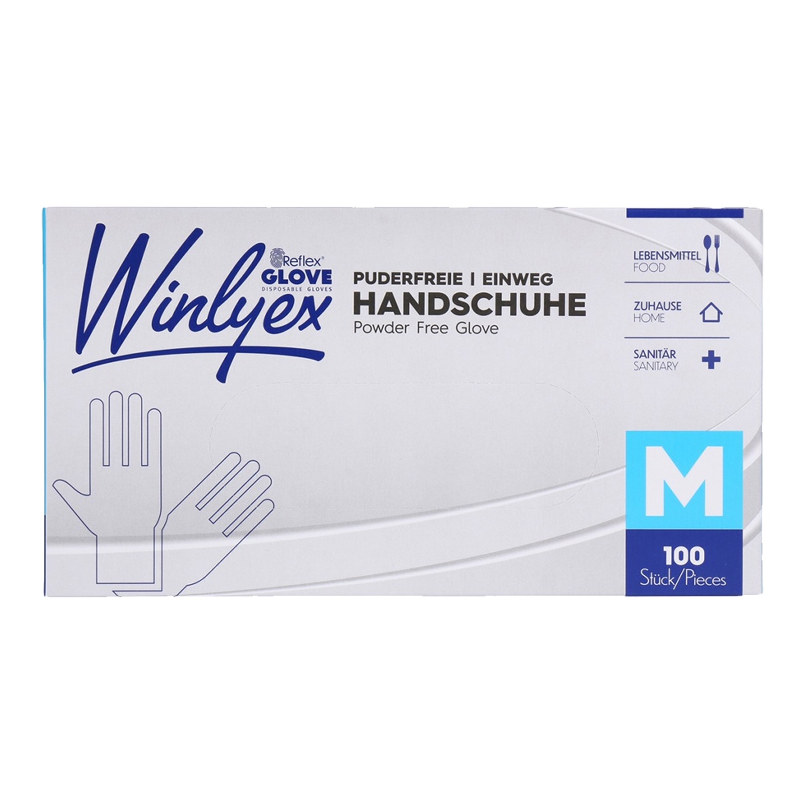 1000x Puderfreie Einweghandschuhe TPE Grösse M latexfrei Einmalhandschuhe-3