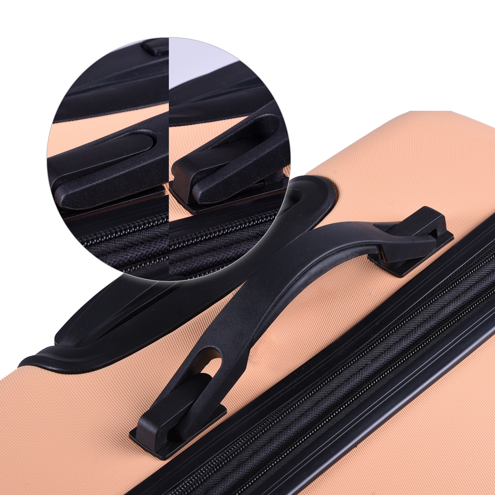 3tlg. Hartschalen Kofferset,Teleskopgriff, Erweiterungsfunktion TSA- Schloss - Bild 7 von 30