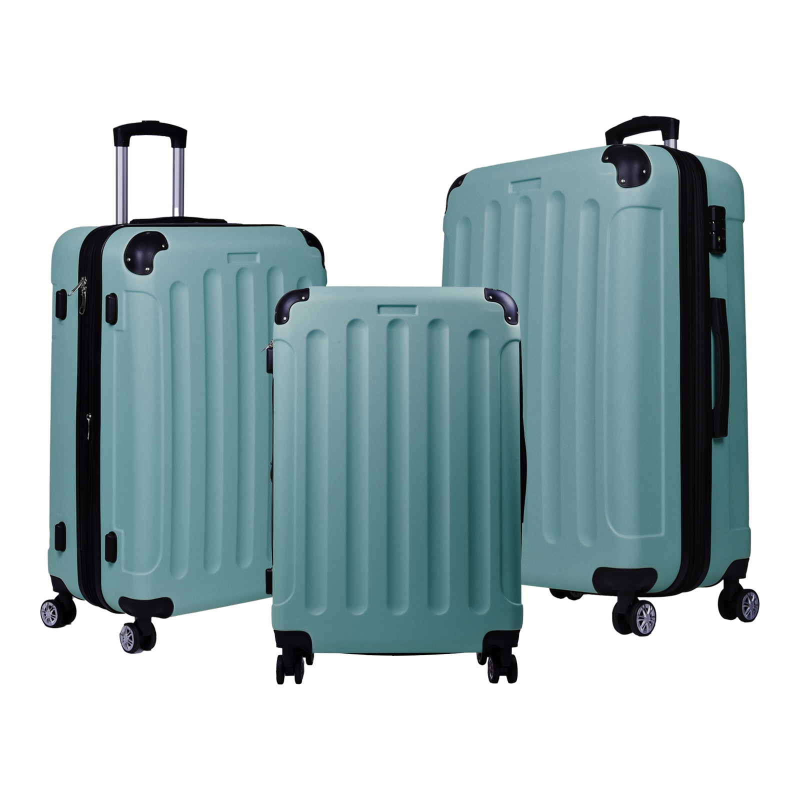 3tlg. Hartschalen Kofferset,Teleskopgriff, Erweiterungsfunktion TSA- Schloss - Bild 22 von 30