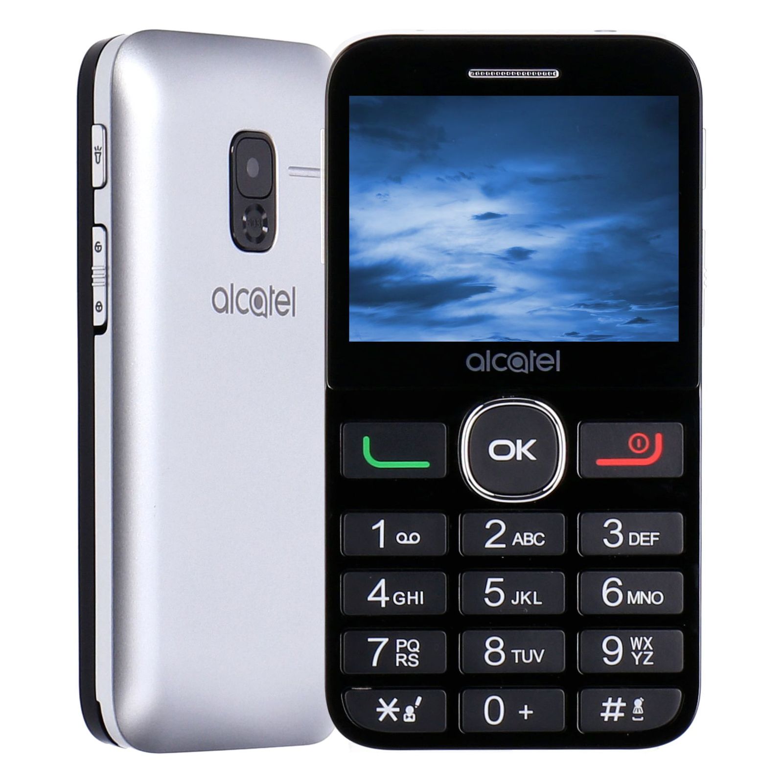 Alcatel 2008G Schwarz/Silber Tastenhandy wie neu-1