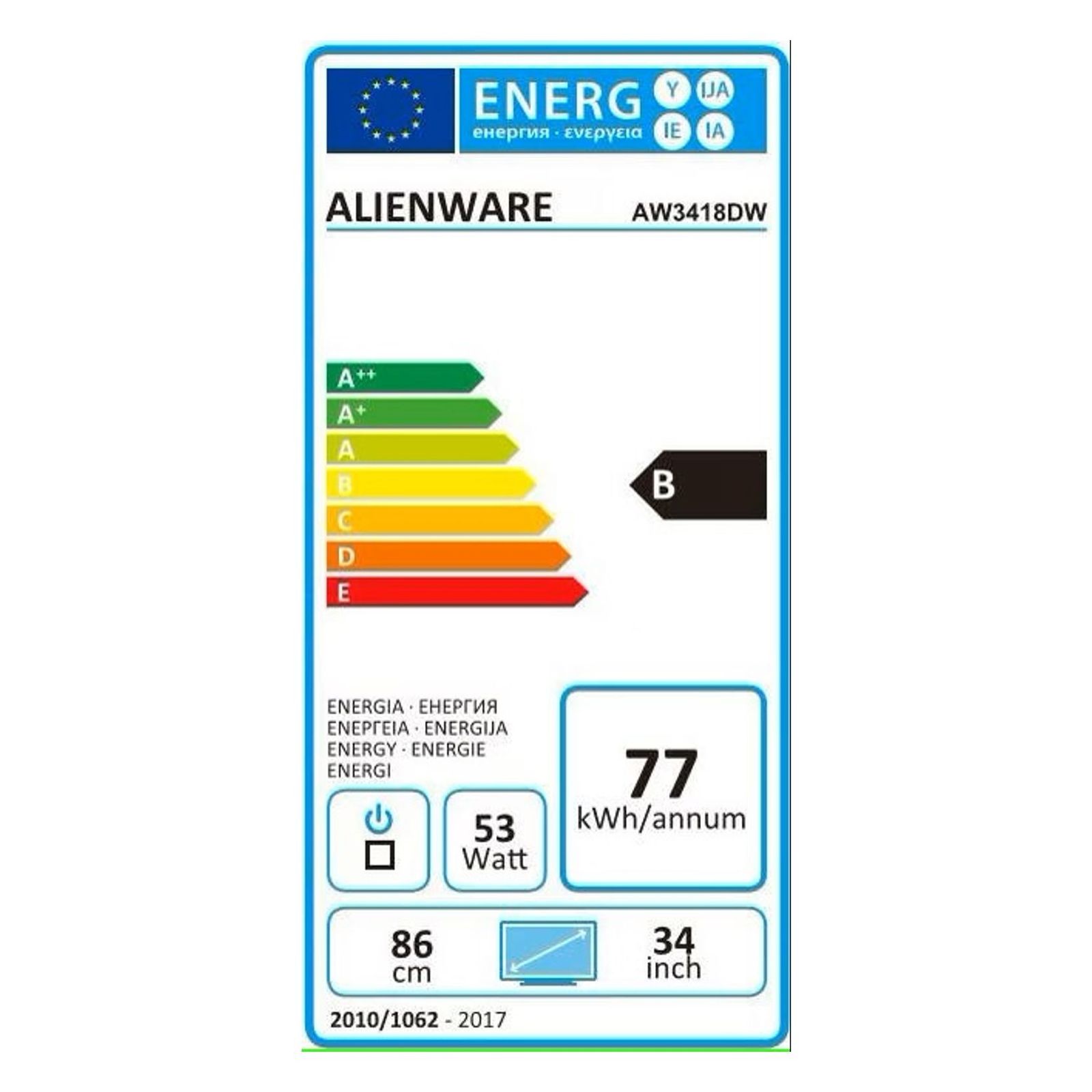 Alienware AW3418DW 86,7 cm 3440 x 1440 Pixel UltraWide sehr gut-12