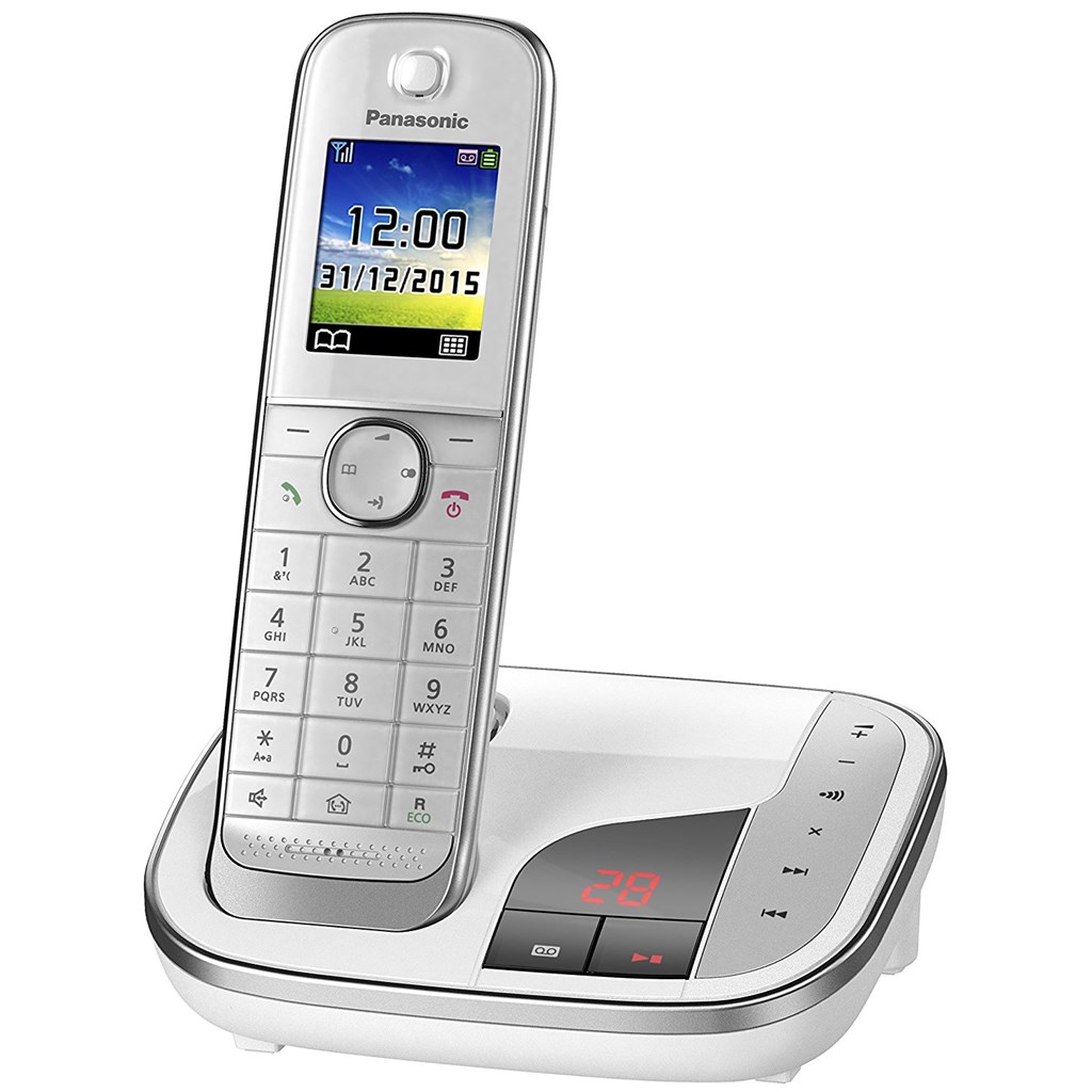 Panasonic schnurlos Telefon mit Anrufbeantworter KX-TGJ320GW weiß | eBay