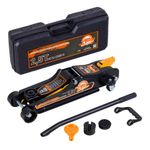 Hydraulischer KFZ-Rangierwagenheber 2,5t Koffer, SUV-Adapter und 2x Gummiauflage-2