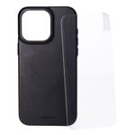 Mobilize Protection Pack iPhone 15 Pro Max Ledercase schwarz und Displayschutz-1